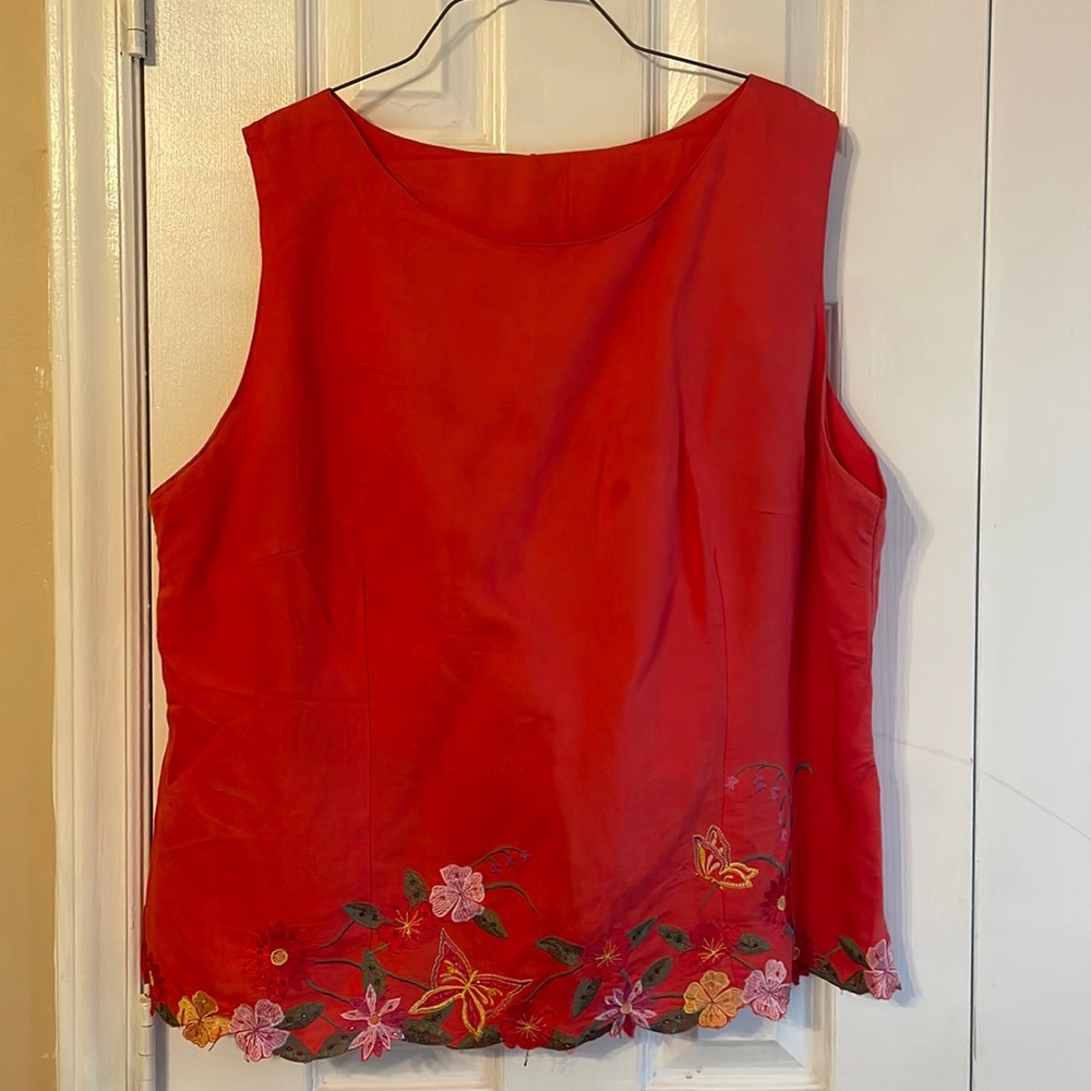 Orange Plus Size Pantsuit